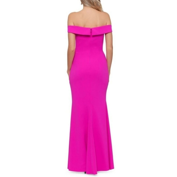 Xscape Women's Petite Evening Asymmetric Dress Size 14 - Picture 4 of 12